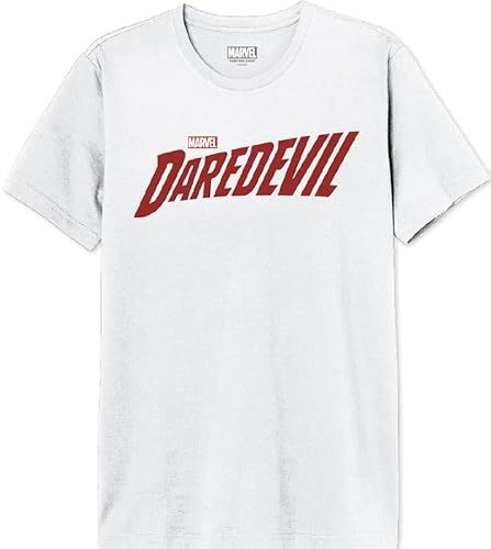 Marvel Herren Medadevts014 T-Shirt, weiß, M von Marvel