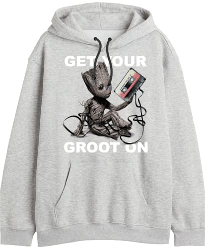 Marvel Herren Megugamsw135 Kapuzenpullover, Grau Meliert, M von Marvel