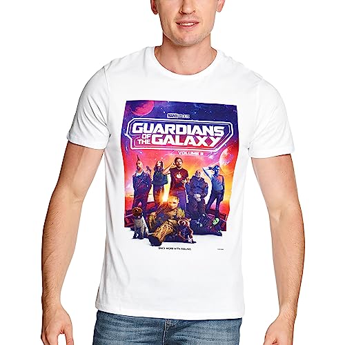 Marvel Herren Megugamts171 T-Shirt, weiß, 56 von Marvel