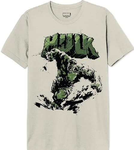 Marvel Herren Mehulkcts080 T-Shirt, Natur, XS von Marvel