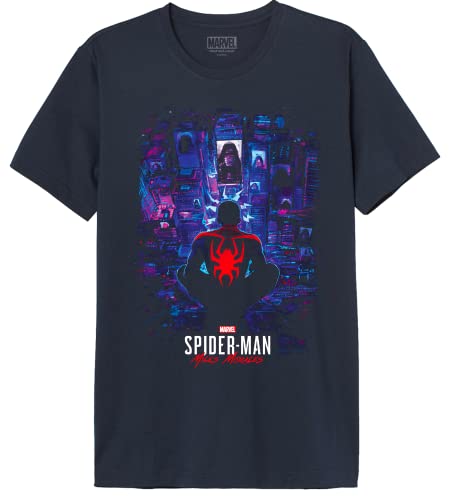 Marvel Herren Memagagts008 T-Shirt, Marineblau, 56 von Marvel