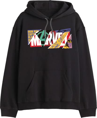 Marvel Herren Memarcosw006 Kapuzenpullover, Schwarz, L von Marvel