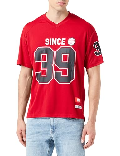 Marvel Herren Memarcots253 T-Shirt, rot, XL von Marvel
