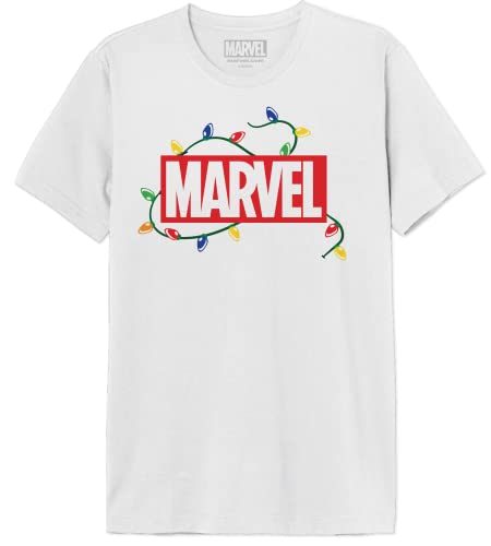 Marvel Herren Memarcots268 T-Shirt, weiß, L von Marvel