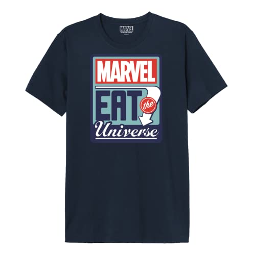 Marvel Herren Memarcots275 T-Shirt, Marineblau, XXL von Marvel