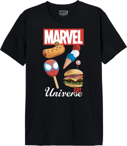 Marvel Herren Memarcots289 T-Shirt, Schwarz, XS von Marvel