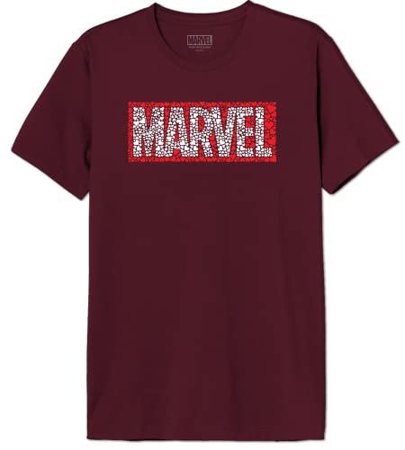 Marvel Herren Memarcots294 T-Shirt, Burgunderrot, M von Marvel