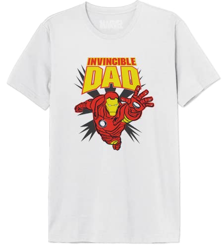 Marvel Herren Memarcots311 T-Shirt, weiß, XXL von Marvel