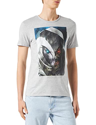 Marvel Herren Memoonxts003 T-Shirt, Grau meliert, XXL von Marvel