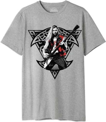 Marvel Herren Metlatmts011 T-Shirt, Grau, S von Marvel