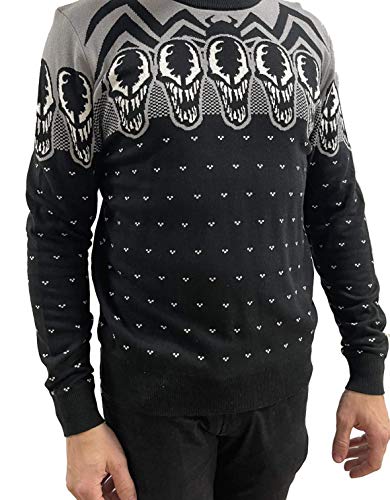 Marvel Herren Mevenocpu003 Pullover, Schwarz, Large von cotton division