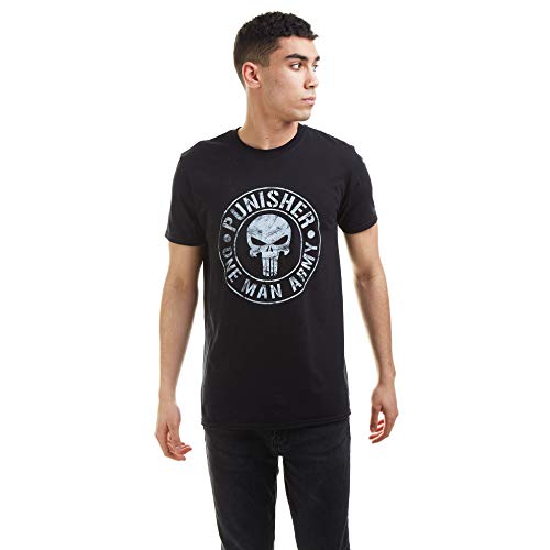 Marvel Herren One Man Army T Shirt, Schwarz, L EU von Marvel