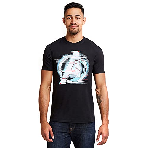 Marvel Herren Quantum Logo T Shirt, Schwarz (Black Blk), S EU von Marvel