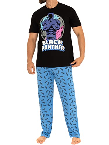 Marvel Herren Schlafanzug Black Panther Blue MEDIUM von Marvel