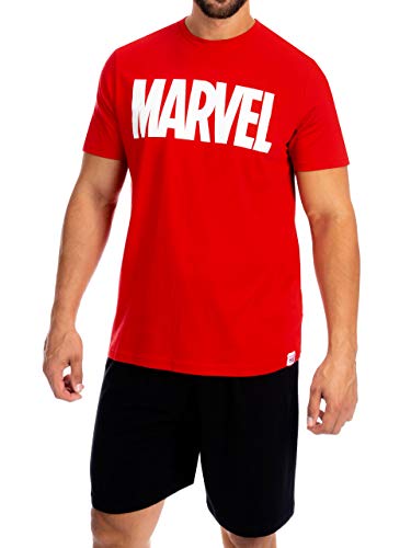 Marvel Herren Schlafanzuge Rot Size Small von Marvel