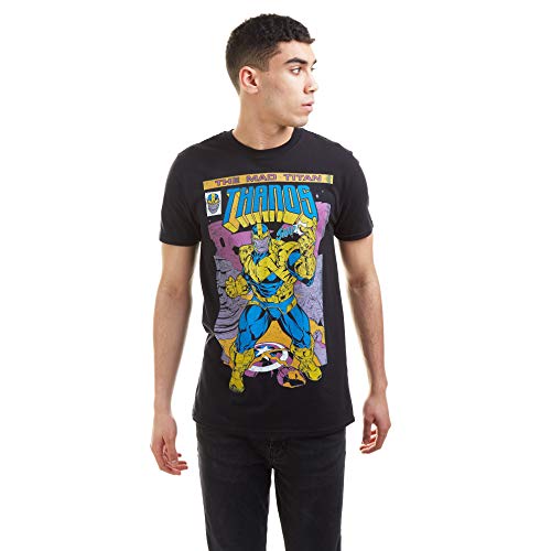 Marvel Herren Thanos Snap T-Shirt, Schwarz, XXL (26er Pack) von Marvel