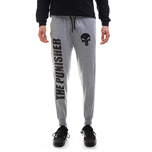 Marvel Herren The Punisher Jog Pants Trainingshose, Grey Heather, Medium von Marvel