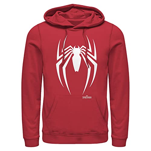 Marvel Herren Universe Spider-Man Gamerverse Mens Pullover Hoodie Kapuzenpullover, Rot/Ausflug, einfarbig (Getaway Solids), Medium von Marvel