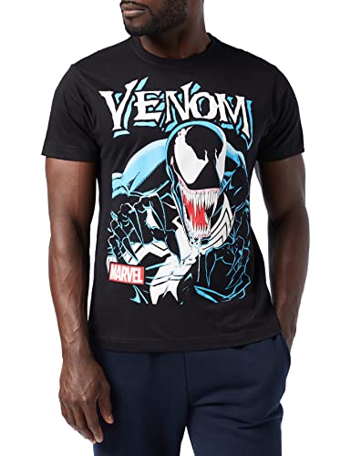 Marvel Herren Venom Anthihero T-Shirt, Schwarz (Schwarz Schwarz), L von Marvel