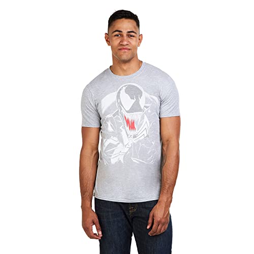 Marvel Herren Venom-Mens XXL T-Shirt, Grau (Grey Heather Hgy), XX-Large von Marvel