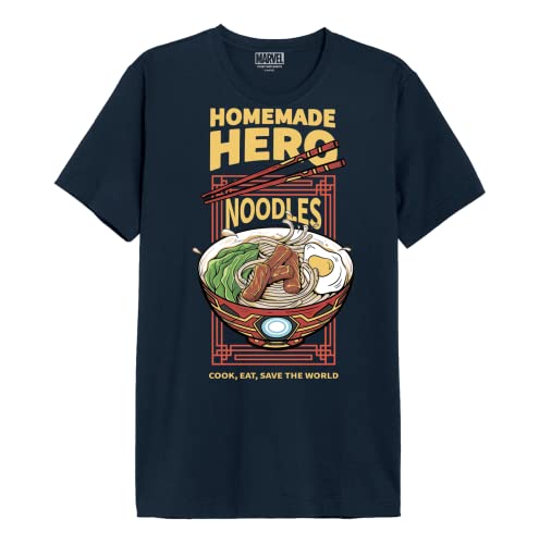 Marvel Herren memarcots274 T-Shirt, Marineblau, 56 von Marvel