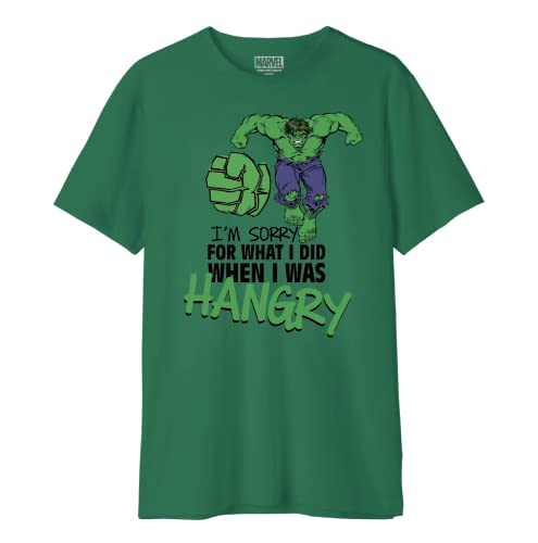 Marvel Herren memarcots276 T-Shirt, grün, XL von Marvel