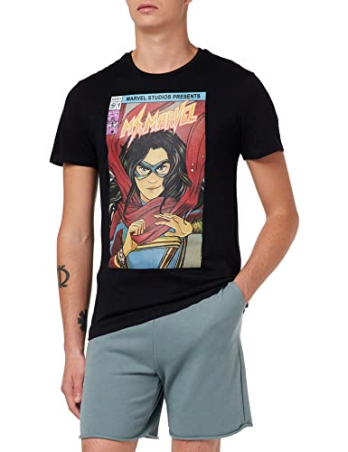 Marvel Herren uxmissmts007 T-Shirt, Schwarz, 56 von Marvel