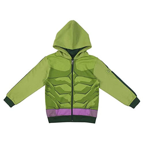 Marvel Hulk Sweatshirt für Jungen, Avengers Design, Kinderkleidung, Baumwoll Pullover, Jungen Kapuzenpullover, Geschenk für Kinder und Jugendliche, Größe 10 Jahre von Marvel