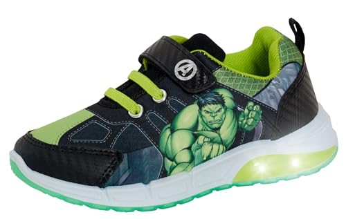 Marvel Incredible Hulk Light Up Sneakers Kids Avengers Skate Shoes Pumps für Jungen, grün, 30 EU von Marvel