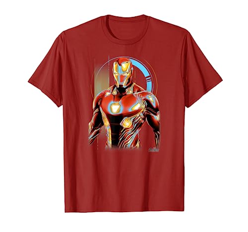 Marvel Infinity War Iron Man Digital Profile Pose T-Shirt T-Shirt von Marvel