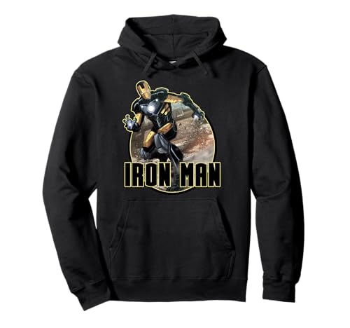 Marvel Iron Man Epic Landing Shakes The World Emblem Pullover Hoodie von Marvel