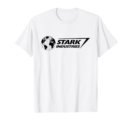 Marvel Iron Man Stark Industries Logo Black T-Shirt von Marvel