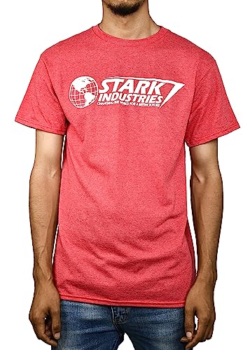 Marvel Iron Man Stark Industries T-Shirt (Red Heather, X-Large) von Marvel