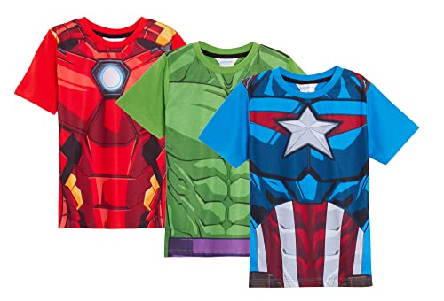 Jungen 3er Pack Avengers T-Shirts 7-8 Jahre (Packung mit 3) von Marvel