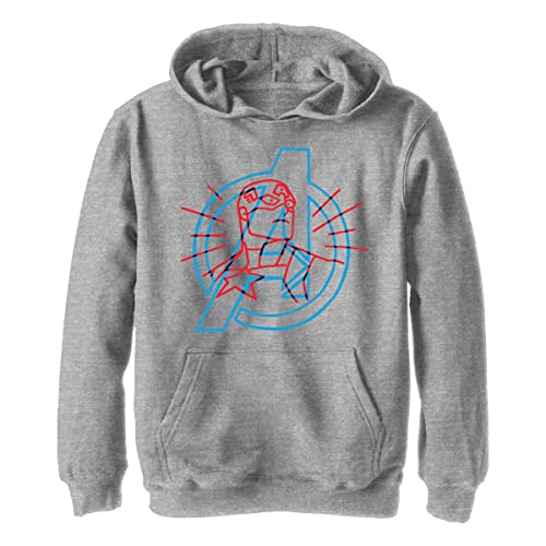 Marvel Avengers Classic - Cap Doodle Avengers YTH Hoodie Heather grey 5/6 von Marvel