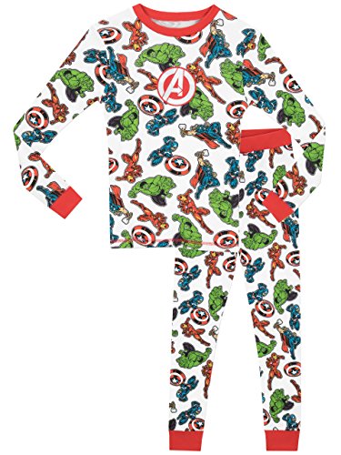 Marvel Jungen Avengers Schlafanzug Slim Fit 104 von Marvel