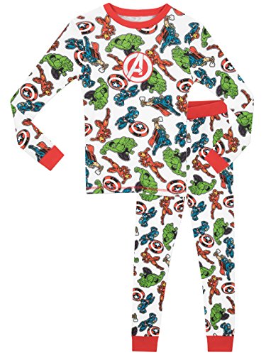 Marvel Jungen Avengers Schlafanzug Slim Fit 110 von Marvel