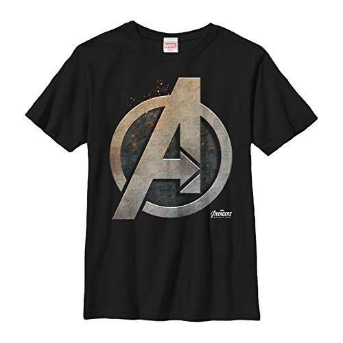 Marvel Jungen Avengers: Infinity War Steal Shield T-shirt, Schwarz, XS von Fifth Sun