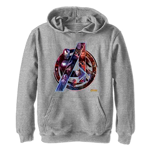 Marvel Jungen Avengers: Infinity War Team Neon Kapuzenpulli, Athletisch Heather, M von Marvel