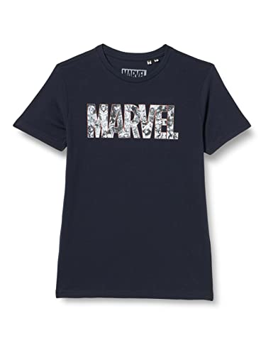 Marvel Jungen BOMARCOTS165 t Shirt Damen, Navy, 10 ans von Marvel