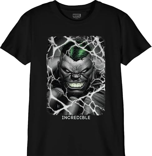 Marvel Jungen Bomarcots176 T-Shirt, Schwarz, 14 Jahre von Marvel