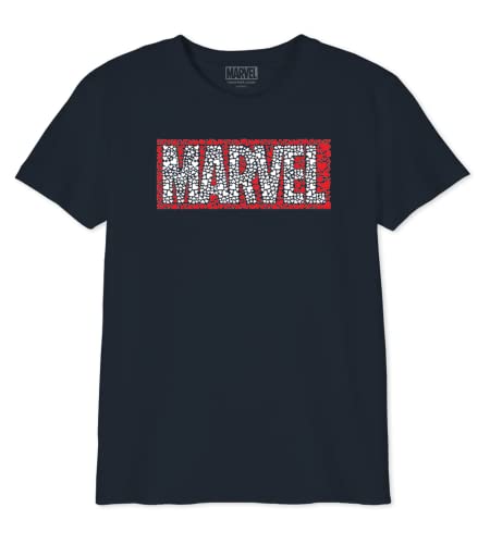 Marvel Jungen Bomarcots202 T-Shirt, Marineblau, 12 Jahre von Marvel