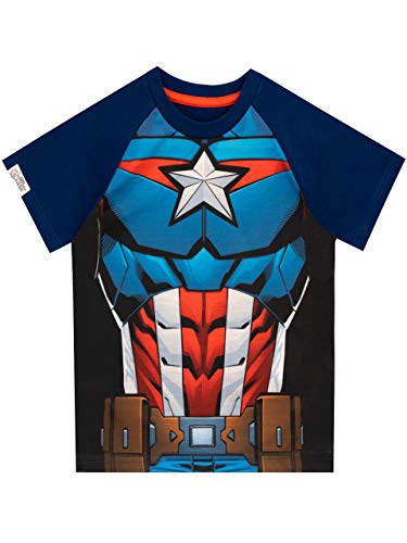 Marvel Jungen Captain America T-Shirt Blau 104 von Marvel