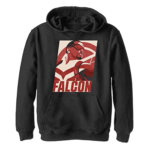 Marvel Jungen Der Falke und der Wintersoldat Falcon Poster Hoodie, Schwarz, XL von Marvel