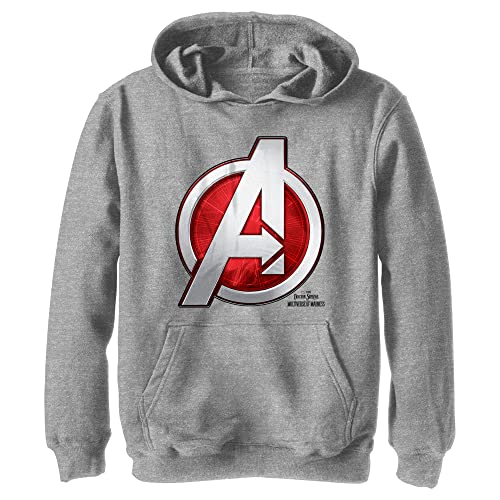 Marvel Jungen Doctor Strange im Multiversum des Wahnsinns Avengers Logo Hoodie, Athletisch Heather, M von Marvel