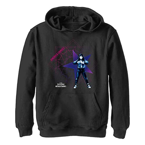 Marvel Jungen Doctor Strange im Multiversum des Wahnsinns Rotblauer Hoodie, Schwarz, S von Marvel