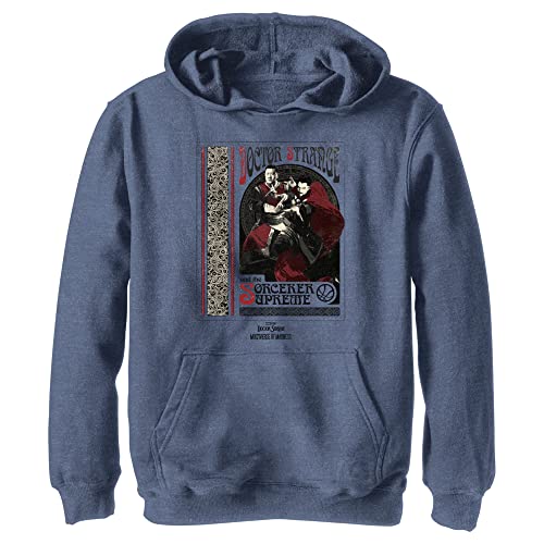 Marvel Jungen Doctor Strange im Multiversum des Wahnsinns Sorcerer Supreme Hoodie, Heather Navy, L von Marvel