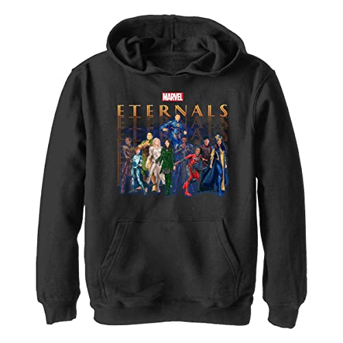 Marvel Jungen Eternals Group Repeating Hoodie, Schwarz, XL von Marvel