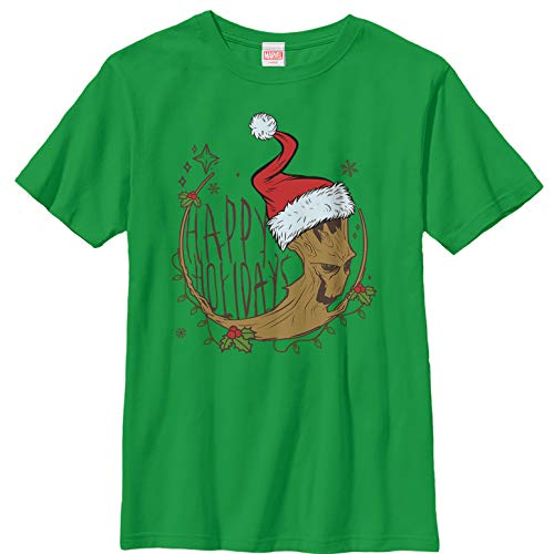 Marvel Jungen Groot Christmas T-Shirt, XL von Fifth Sun