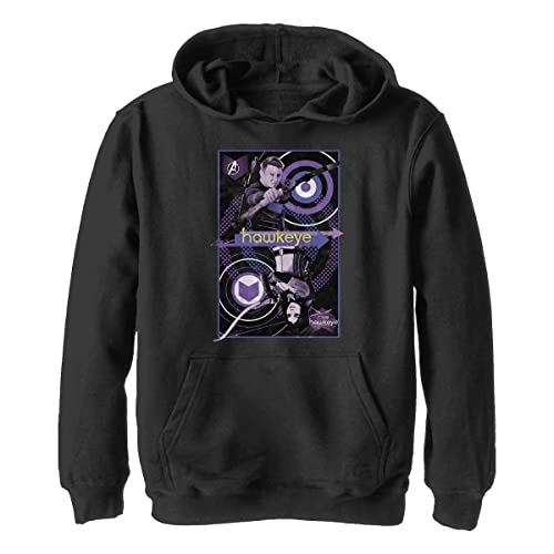 Marvel Jungen Hawkeye King Of Arrows Hoodie, Schwarz, S von Marvel